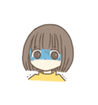 ほっこりおんなのこ。〜ボブver.〜（個別スタンプ：21）
