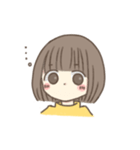 ほっこりおんなのこ。〜ボブver.〜（個別スタンプ：23）