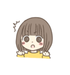ほっこりおんなのこ。〜ボブver.〜（個別スタンプ：24）