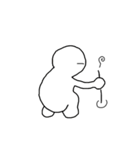 ぬるっと白目さん（個別スタンプ：2）