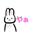 白うさぎちゃんスタンプ（個別スタンプ：1）