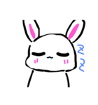 白うさぎちゃんスタンプ（個別スタンプ：7）
