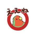 主張の激しいコザクラインコ(広島弁)（個別スタンプ：1）