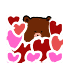 日常使いできるゆるいブラウンと仲間たち（個別スタンプ：16）