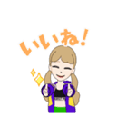パリピの女の子 アバター（個別スタンプ：8）