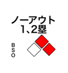 分かりやすい野球実況応援スタンプ（個別スタンプ：5）