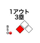 分かりやすい野球実況応援スタンプ（個別スタンプ：12）