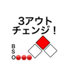 分かりやすい野球実況応援スタンプ（個別スタンプ：27）