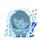 3匹ニャンコとお友達ワンコ風景画像（個別スタンプ：2）