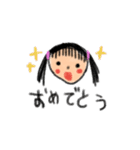 こどものえ(クレヨン)（個別スタンプ：16）