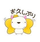 犬好きさんへ ブルドックん （敬語)春編（個別スタンプ：28）