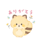 ココロアライグマ LINEスタンプ（個別スタンプ：4）