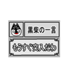 黒柴犬の一言集（個別スタンプ：5）