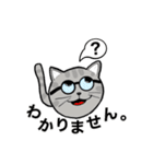 ねこメガネの日常会話 1（個別スタンプ：29）