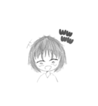 中性的な藍くん（個別スタンプ：4）