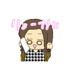 韓国風の女の子（個別スタンプ：3）