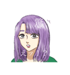 漢字とクールなお姉さん（個別スタンプ：5）