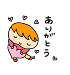 便利に使える！青い目の男の子スタンプ（個別スタンプ：1）