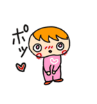 便利に使える！青い目の男の子スタンプ（個別スタンプ：16）