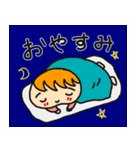 便利に使える！青い目の男の子スタンプ（個別スタンプ：20）