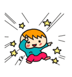 便利に使える！青い目の男の子スタンプ（個別スタンプ：21）