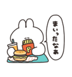 ごはん食べながら煽るうさちゃん（個別スタンプ：9）