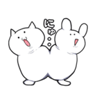 自由なウサニとヌコ（個別スタンプ：40）