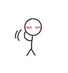棒人間の毎日スタンプ！（個別スタンプ：22）