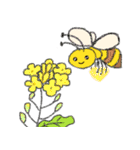 ミツバチの花めぐり（個別スタンプ：5）