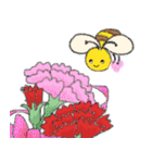 ミツバチの花めぐり（個別スタンプ：9）