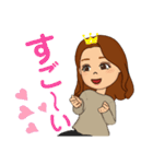 ママから娘に送るスタンプ（個別スタンプ：6）