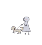 くろしろさんスタンプ  #1（個別スタンプ：8）