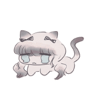 うおーーー！！ 猫（個別スタンプ：1）