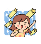 素敵なショートヘアの女の子（個別スタンプ：11）