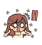 素敵なショートヘアの女の子（個別スタンプ：12）