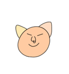 猫のデカ絵文字スタンプ3（個別スタンプ：3）