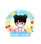 Englishで伝えるシンプルなスタンプです。（個別スタンプ：5）