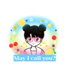 Englishで伝えるシンプルなスタンプです。（個別スタンプ：7）