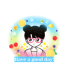 Englishで伝えるシンプルなスタンプです。（個別スタンプ：15）