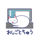 まっしろねこのスタンプ その2（個別スタンプ：12）