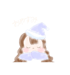 女の子とことり（個別スタンプ：6）