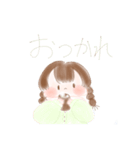 女の子とことり（個別スタンプ：17）