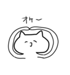 手描き感のつよいねこ（個別スタンプ：1）