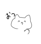 手描き感のつよいねこ（個別スタンプ：12）