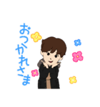 イラスト♂とアバター♂（個別スタンプ：4）