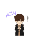 イラスト♂とアバター♂（個別スタンプ：11）