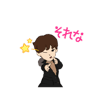イラスト♂とアバター♂（個別スタンプ：15）