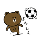 ブラウン＆フレンズ☆サッカー2（個別スタンプ：1）