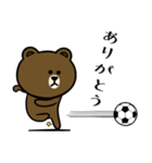 ブラウン＆フレンズ☆サッカー2（個別スタンプ：4）