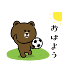 ブラウン＆フレンズ☆サッカー2（個別スタンプ：13）